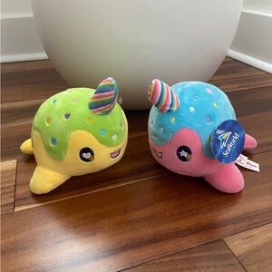 Tasty Peach Aurora Narwhal Plush Bundle Sea World Exclusives 2021